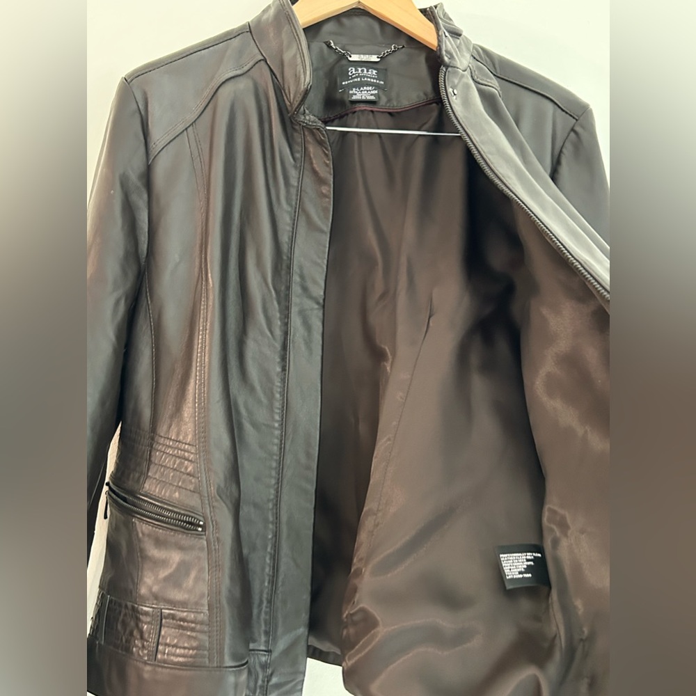 A.N.A Leather Jacket - Picture 2 of 6